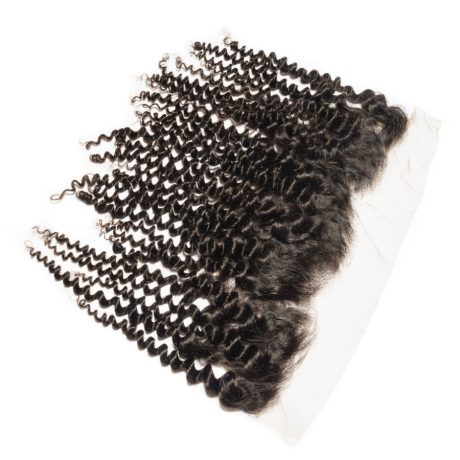 12 Inch Brazilian Curly Frontal Lace